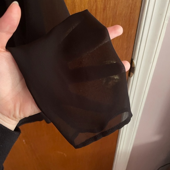 Forever 21 long, mesh sleeved top - Picture 3 of 5